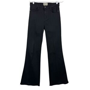Current‎ Elliott Women's Jeans 28 Black The Girl Crush High Waist Flare Jean